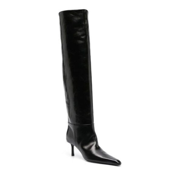 Alexander Wang Viola 65 Slouch Boot in Black - Picture 1 of 7